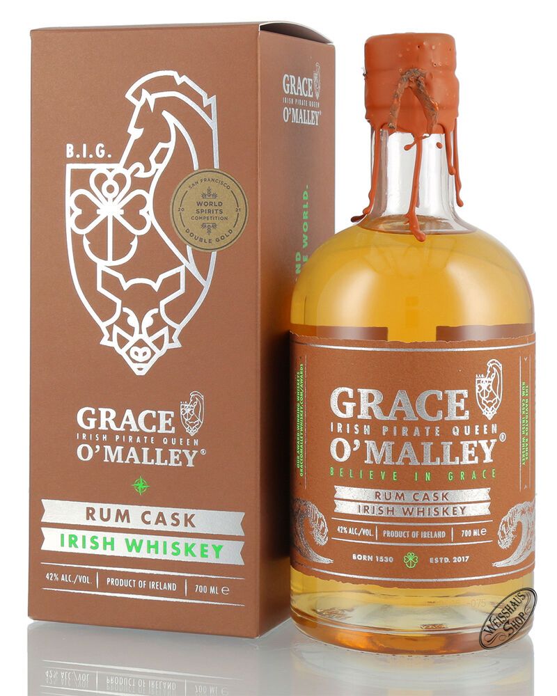 Grace O Malley Rum Cask Irish Whiskey 42 Vol 0 70l Weisshaus Shop