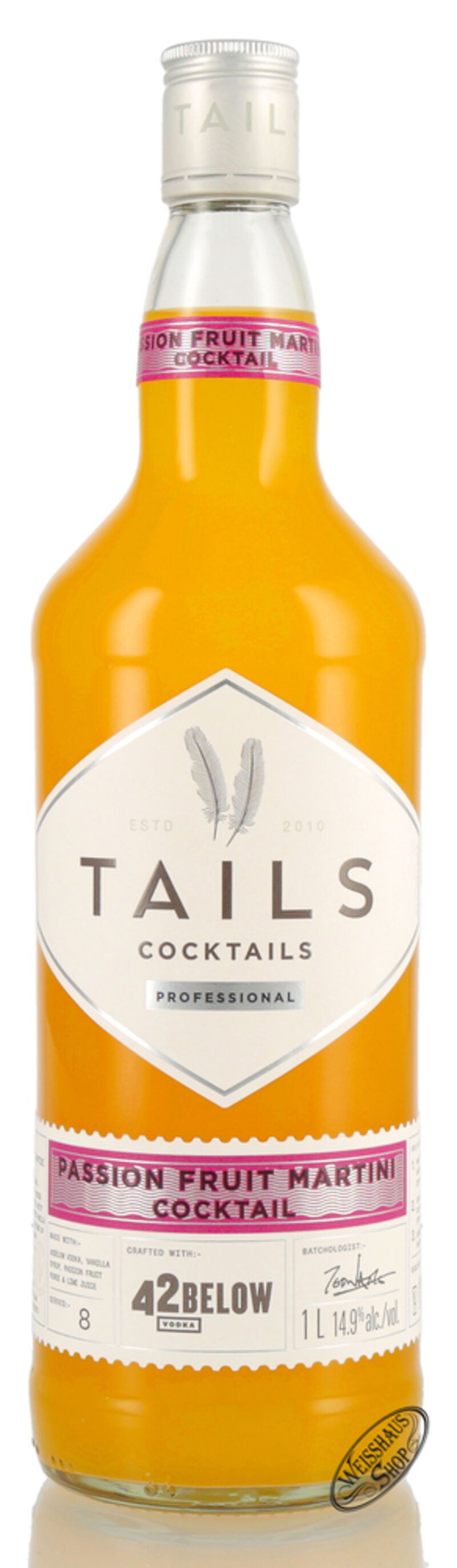 Tails Passion Fruit Martini 14,9 vol. 1,0l Weisshaus Shop
